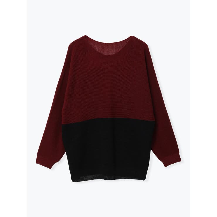 畦編み切り替えドルマンニットトップス | Re-J＆SUPURE | 詳細画像21 