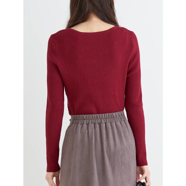 フロントクロスリブニットプルオーバー | Re-J＆SUPURE | 詳細画像4 