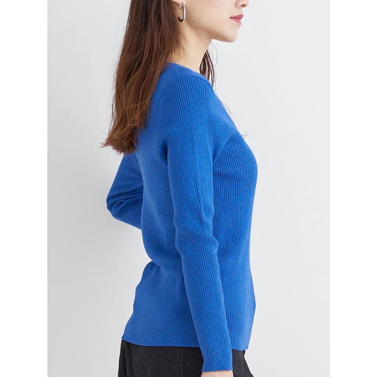 フロントクロスリブラメニットプルオーバー | Re-J＆SUPURE | 詳細画像3 