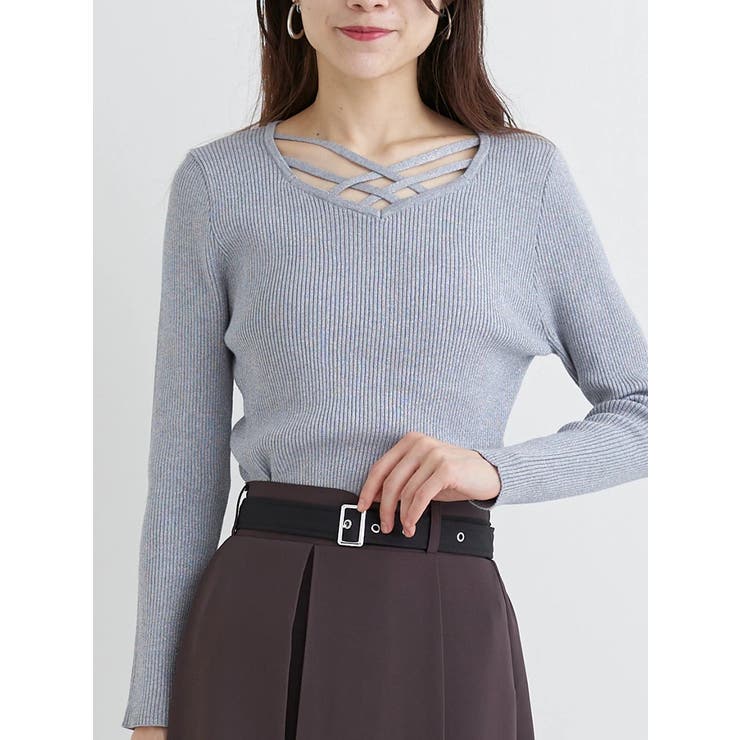 フロントクロスリブラメニットプルオーバー | Re-J＆SUPURE | 詳細画像17 