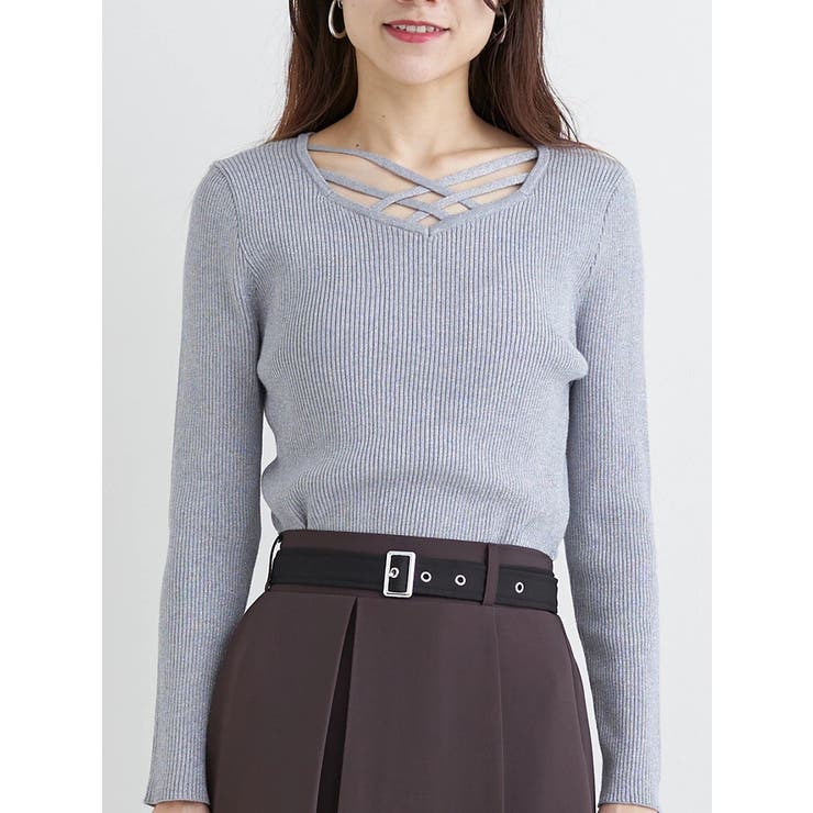 フロントクロスリブラメニットプルオーバー | Re-J＆SUPURE | 詳細画像18 