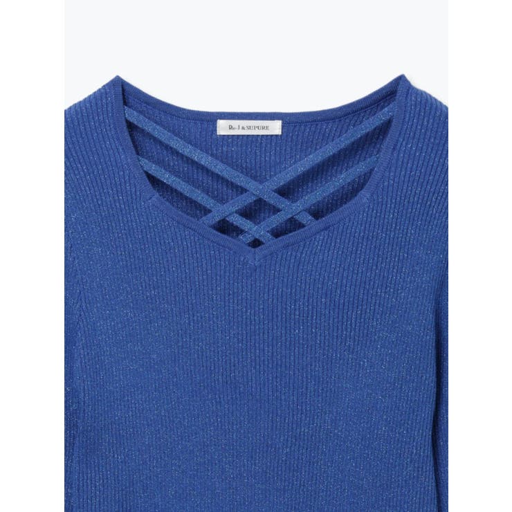 フロントクロスリブラメニットプルオーバー | Re-J＆SUPURE | 詳細画像32 