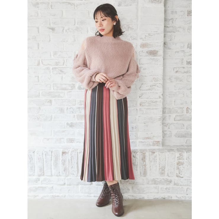 ショルダーチュールフェザーニット | Re-J＆SUPURE | 詳細画像7 