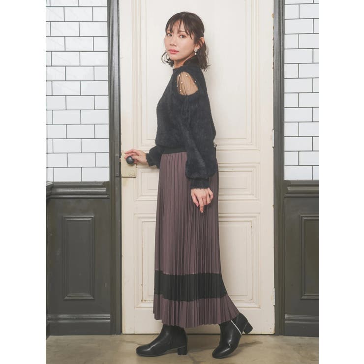 ショルダーチュールフェザーニット | Re-J＆SUPURE | 詳細画像35 