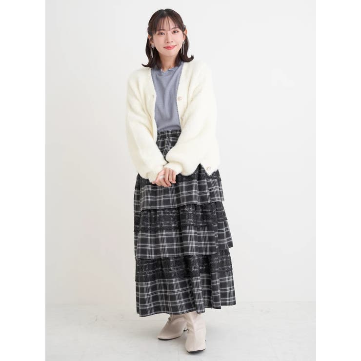 マルチパールボタンシャギーニットカーディガン | Re-J＆SUPURE | 詳細画像33 