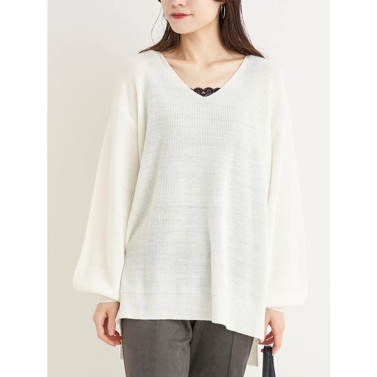 畦編み袖ボリュームニットトップス | Re-J＆SUPURE | 詳細画像24 