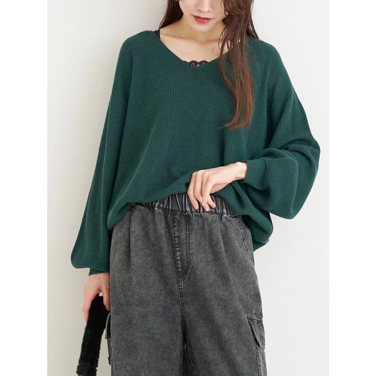 畦編み袖ボリュームニットトップス | Re-J＆SUPURE | 詳細画像28 