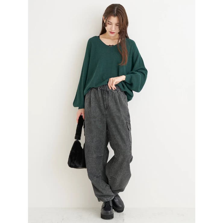 畦編み袖ボリュームニットトップス | Re-J＆SUPURE | 詳細画像31 