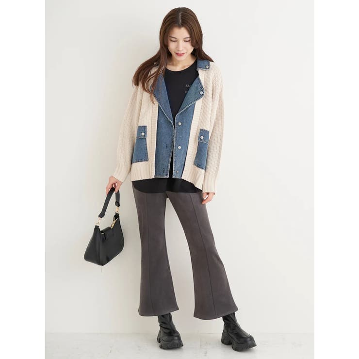 スエードポンチフレアパンツ | Re-J＆SUPURE | 詳細画像21 