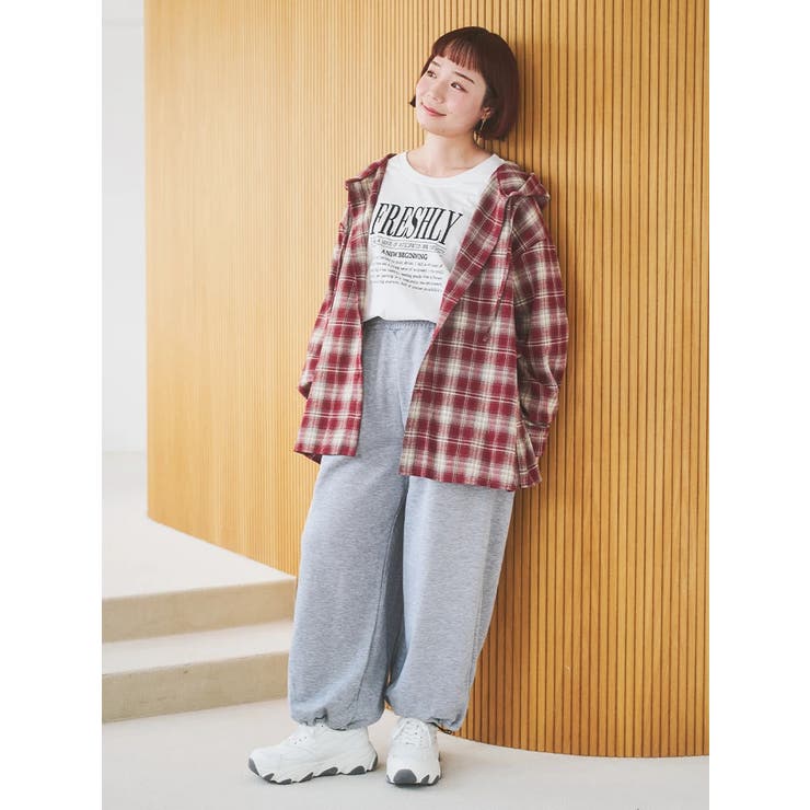 裾ドロストスウェットワイドパンツ | Re-J＆SUPURE | 詳細画像4 