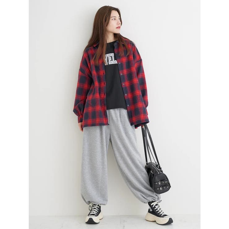 裾ドロストスウェットワイドパンツ | Re-J＆SUPURE | 詳細画像14 