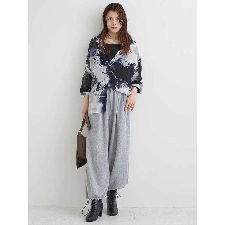 裾ドロストスウェットワイドパンツ | Re-J＆SUPURE | 詳細画像19 