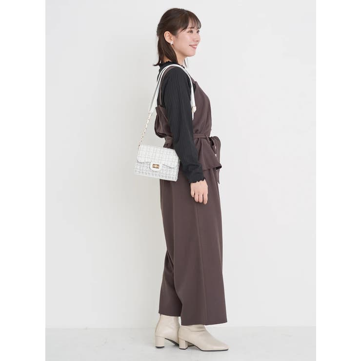 [SET]ウエストリボンビスチェ×ワイドパンツ×プチハイネックインナーセットアッ… | Re-J＆SUPURE | 詳細画像13 