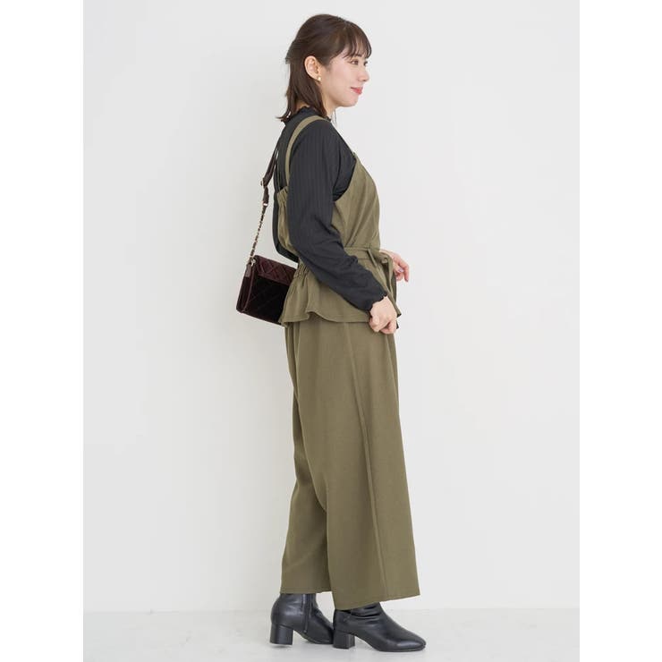 [SET]ウエストリボンビスチェ×ワイドパンツ×プチハイネックインナーセットアッ… | Re-J＆SUPURE | 詳細画像17 