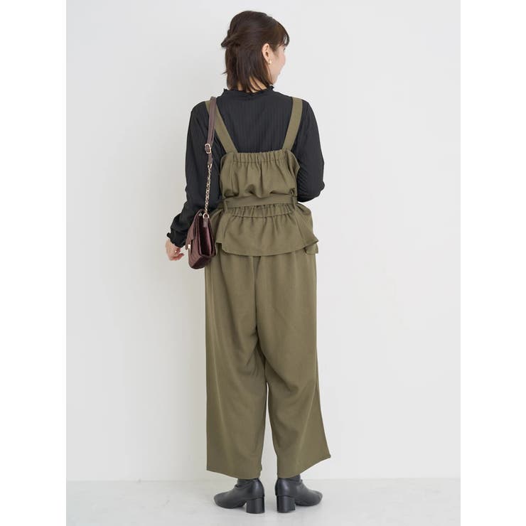 [SET]ウエストリボンビスチェ×ワイドパンツ×プチハイネックインナーセットアッ… | Re-J＆SUPURE | 詳細画像18 