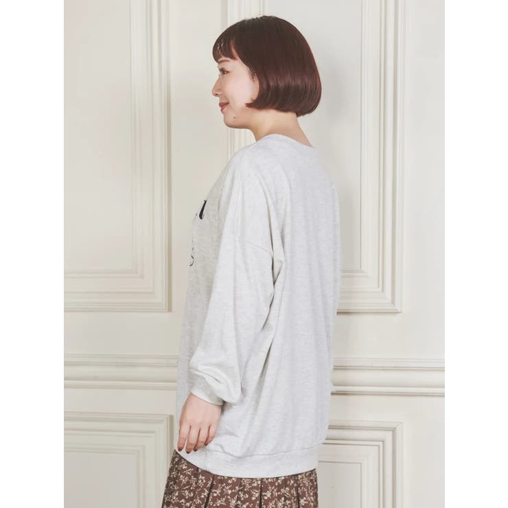 メニーフラワー刺繍裏毛トップス | Re-J＆SUPURE | 詳細画像3 