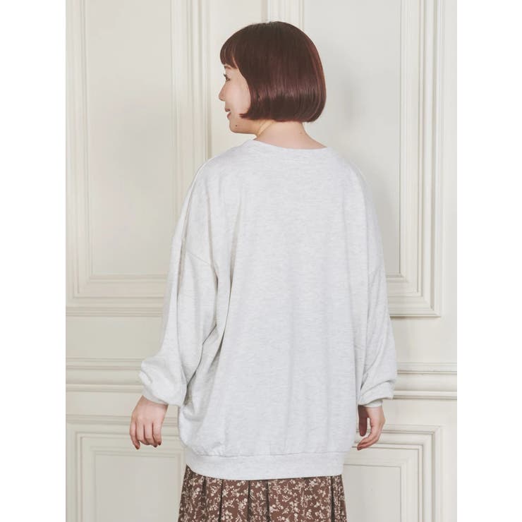 メニーフラワー刺繍裏毛トップス | Re-J＆SUPURE | 詳細画像4 