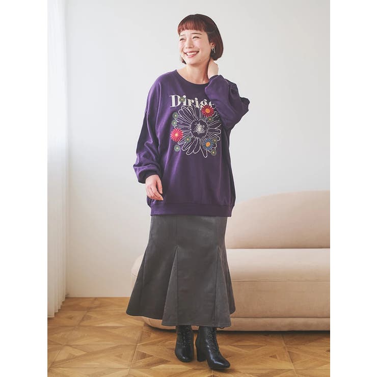 メニーフラワー刺繍裏毛トップス | Re-J＆SUPURE | 詳細画像17 