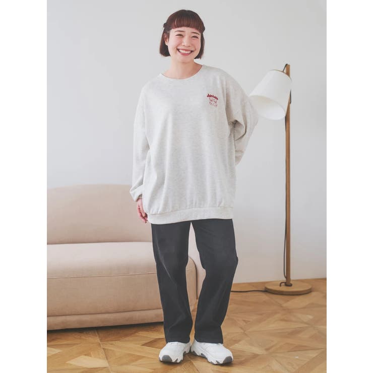 BACKクマ刺繍裏毛トップス | Re-J＆SUPURE | 詳細画像8 