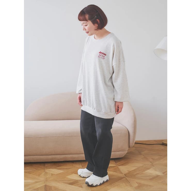 BACKクマ刺繍裏毛トップス | Re-J＆SUPURE | 詳細画像9 