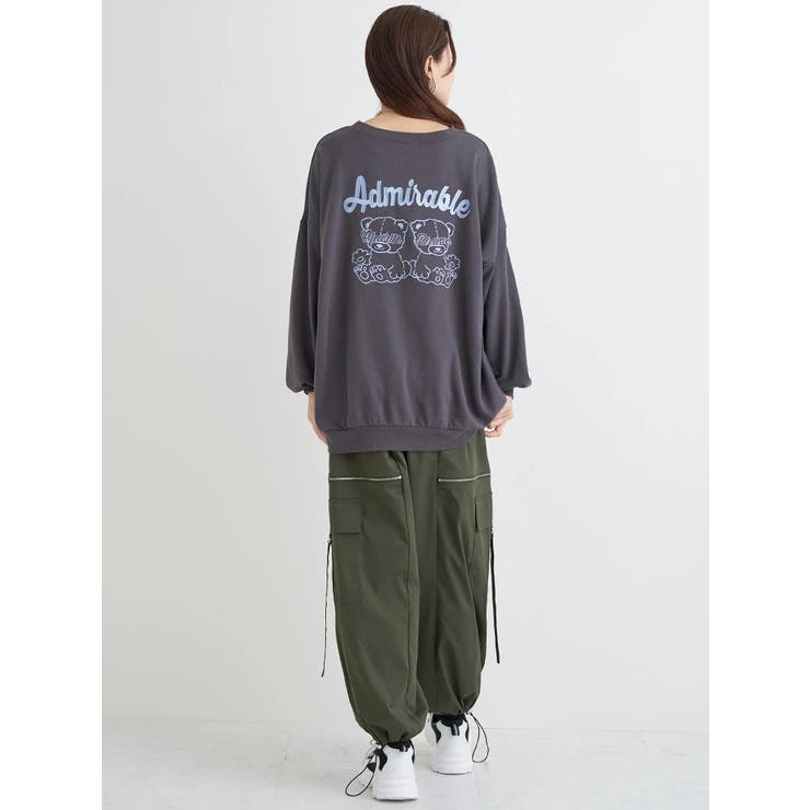 BACKクマ刺繍裏毛トップス | Re-J＆SUPURE | 詳細画像19 