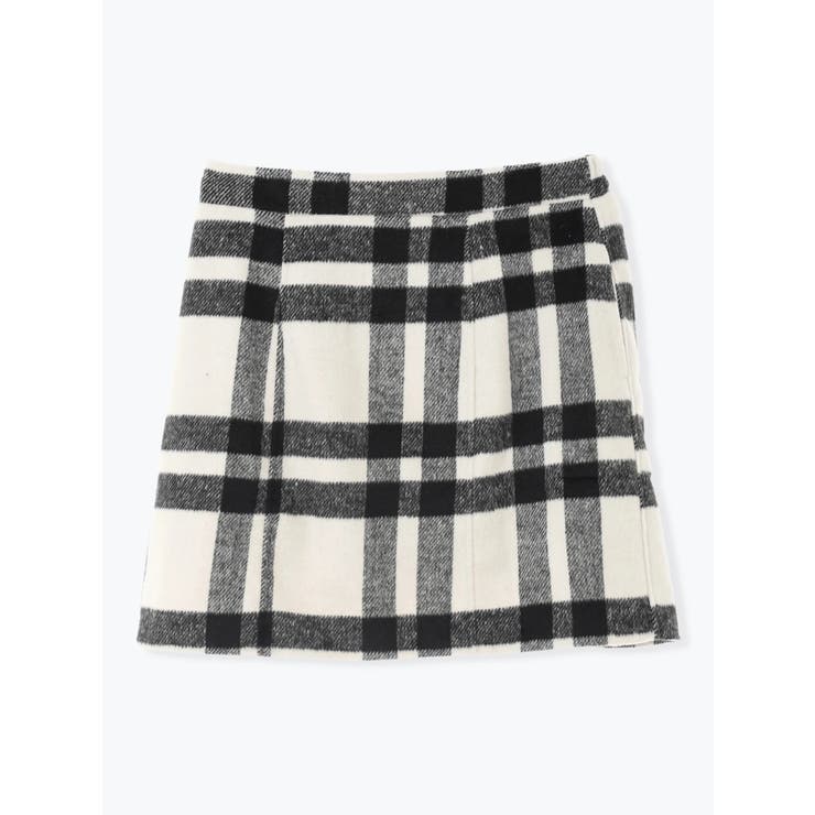 起毛チェック柄台形ミニスカート | Re-J＆SUPURE | 詳細画像23 