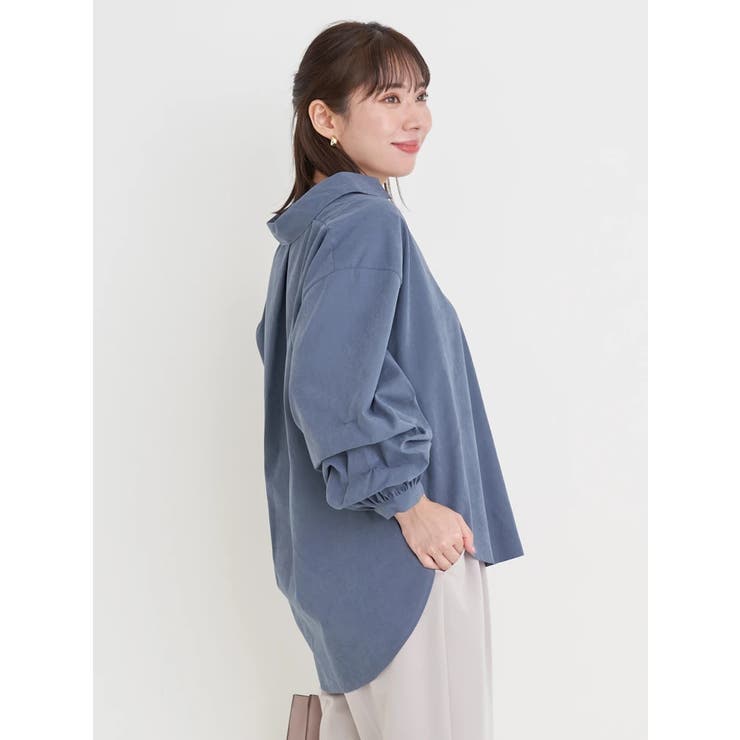 ピーチ起毛タックスリーブスキッパーシャツ | Re-J＆SUPURE | 詳細画像4 