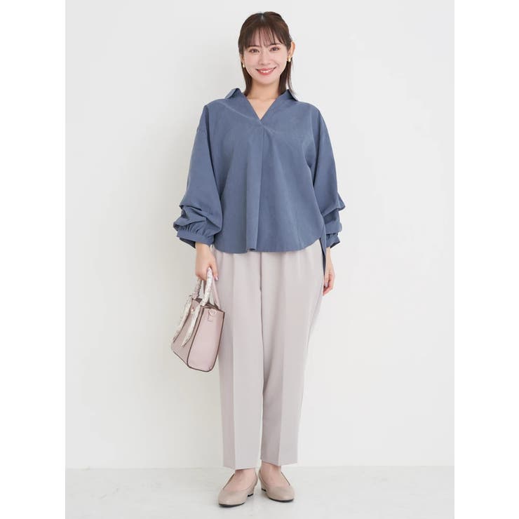 ピーチ起毛タックスリーブスキッパーシャツ | Re-J＆SUPURE | 詳細画像6 