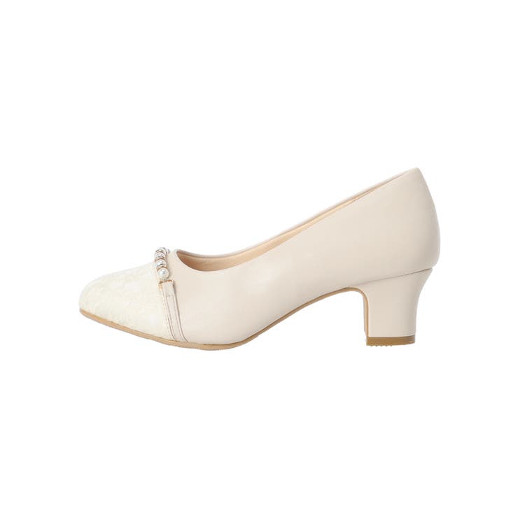 【masyugirl/マシュガール】レース配色パール付きパンプス | Re-J＆SUPURE | 詳細画像5 