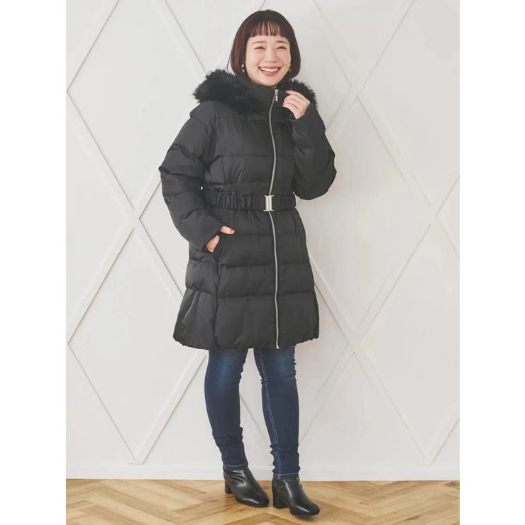 フードファーベルト付き中綿コート | Re-J＆SUPURE | 詳細画像7 