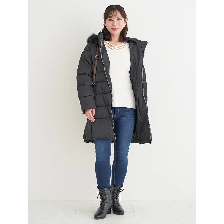 フードファーベルト付き中綿コート | Re-J＆SUPURE | 詳細画像15 