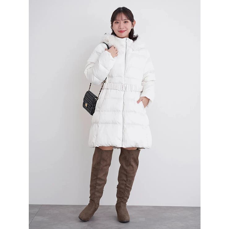 フードファーベルト付き中綿コート | Re-J＆SUPURE | 詳細画像21 