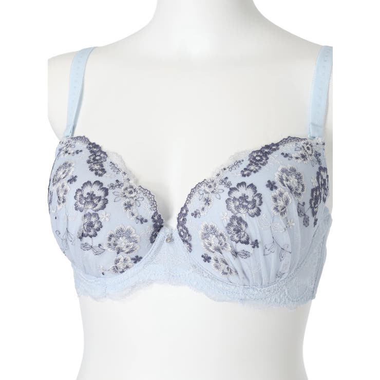 [D85-I95］フラワーレースソフトワイヤーブラ＆ショーツ(モールドカップ) | Re-J＆SUPURE | 詳細画像5 