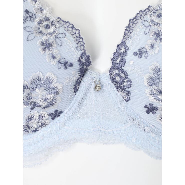 [D85-I95］フラワーレースソフトワイヤーブラ＆ショーツ(モールドカップ) | Re-J＆SUPURE | 詳細画像6 