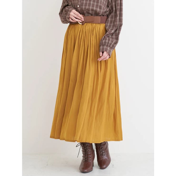 サテンギャザースカート | Re-J＆SUPURE | 詳細画像10 