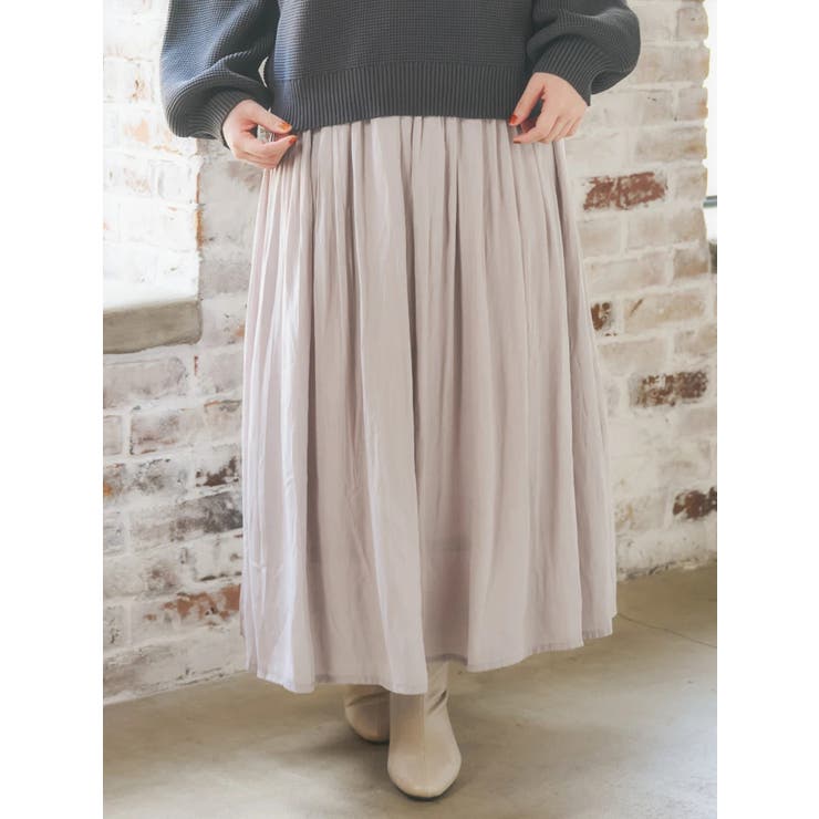 サテンギャザースカート | Re-J＆SUPURE | 詳細画像24 