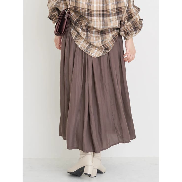 サテンギャザースカート | Re-J＆SUPURE | 詳細画像37 