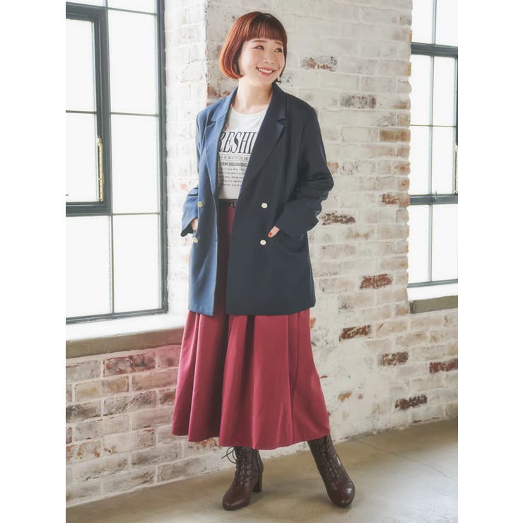 ベルト付きピーチ起毛タックワイドパンツ | Re-J＆SUPURE | 詳細画像5 