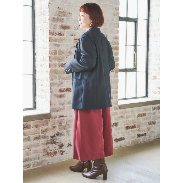 ベルト付きピーチ起毛タックワイドパンツ | Re-J＆SUPURE | 詳細画像8 