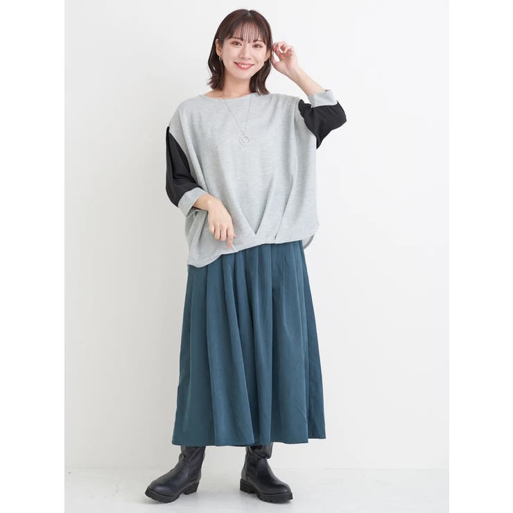 ベルト付きピーチ起毛タックワイドパンツ | Re-J＆SUPURE | 詳細画像33 