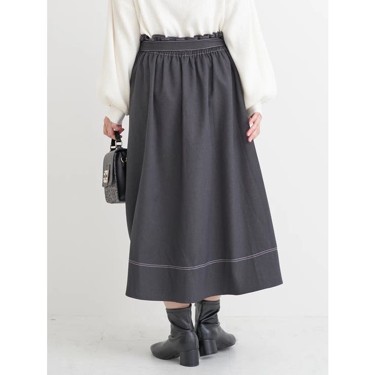 ウエストリボンフレアスカート（無地・チェック柄） | Re-J＆SUPURE | 詳細画像17 