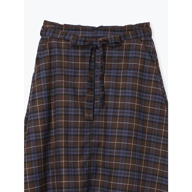 ウエストリボンフレアスカート（無地・チェック柄） | Re-J＆SUPURE | 詳細画像38 