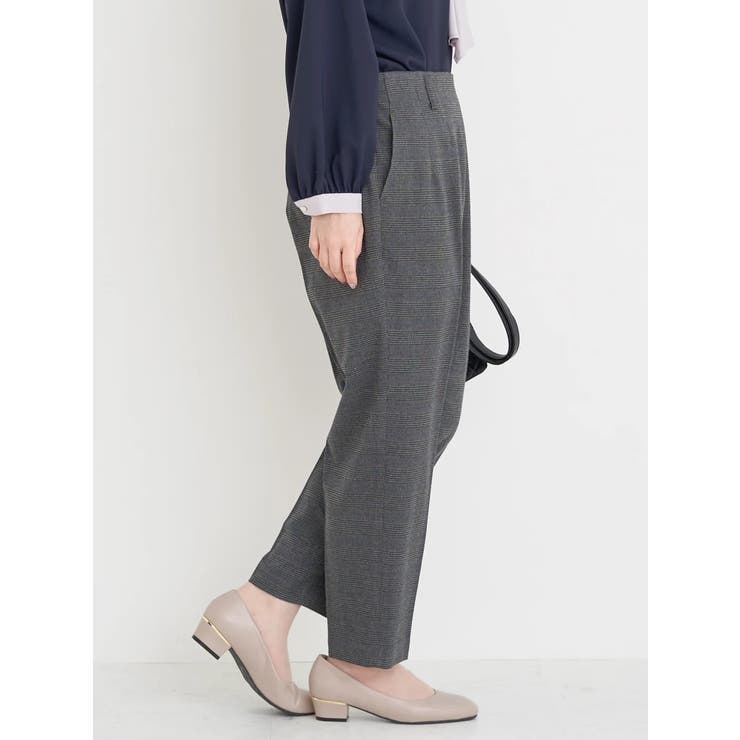 ラクケア チェック柄起毛テーパードパンツ | Re-J＆SUPURE | 詳細画像40 