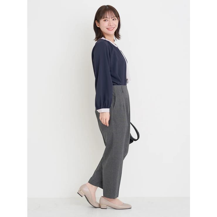 ラクケア チェック柄起毛テーパードパンツ | Re-J＆SUPURE | 詳細画像45 