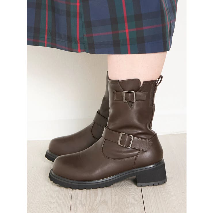 茶 | 【la farfa SHOES/ラ・ファーファシューズ】エンジニアブーツ | Re-J＆SUPURE