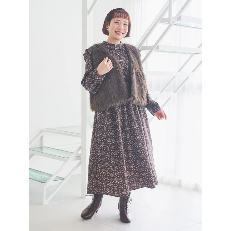 花柄フリルワンピース | Re-J＆SUPURE | 詳細画像8 