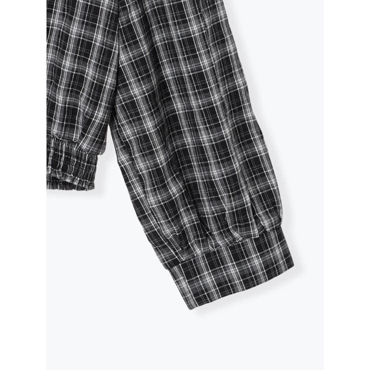 【WEB限定】チェック柄シャーリングブラウス | Re-J＆SUPURE | 詳細画像24 