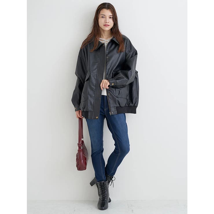 フェイクレザーBIGジャケット | Re-J＆SUPURE | 詳細画像17 