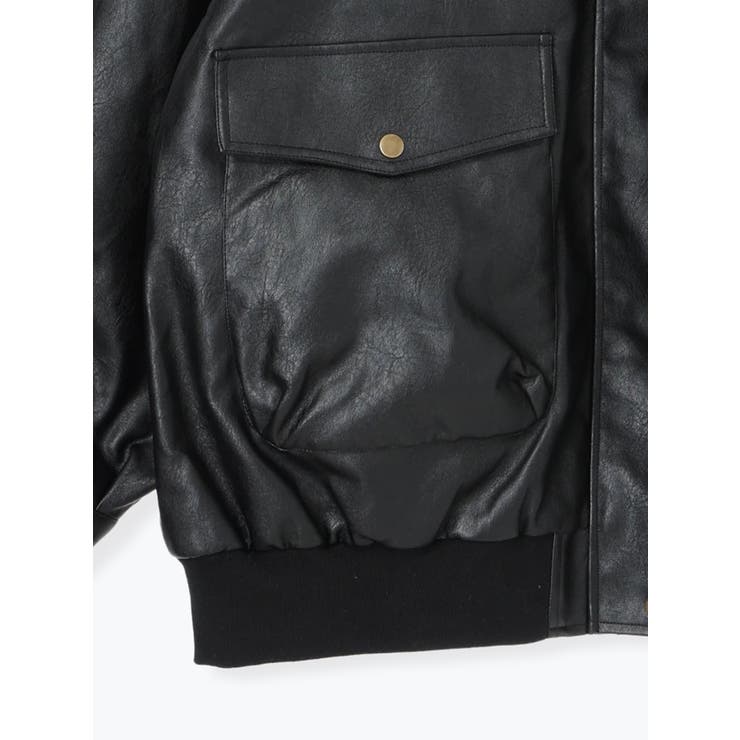 フェイクレザーBIGジャケット | Re-J＆SUPURE | 詳細画像30 