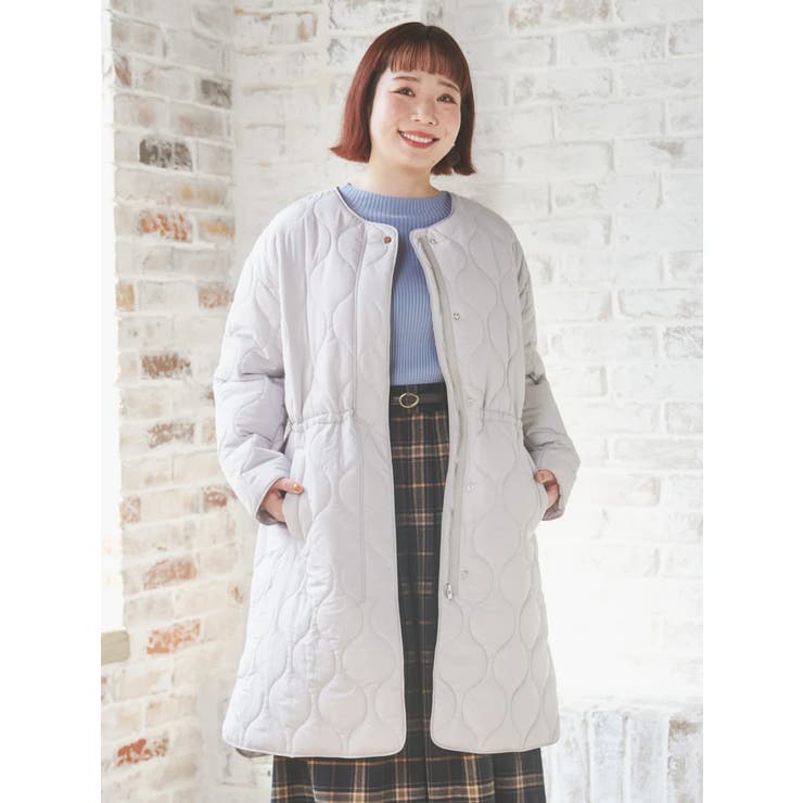ひょうたんステッチキルトロングコート | Re-J＆SUPURE | 詳細画像1 
